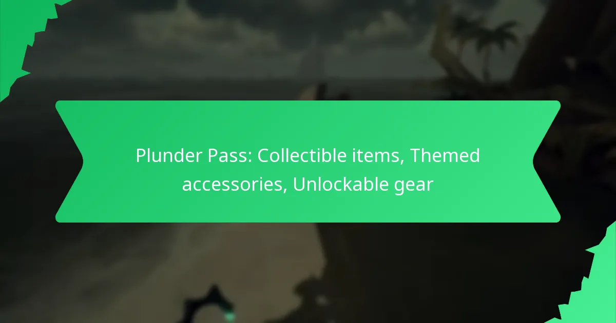 Plunder Pass: Collectible items, Themed accessories, Unlockable gear