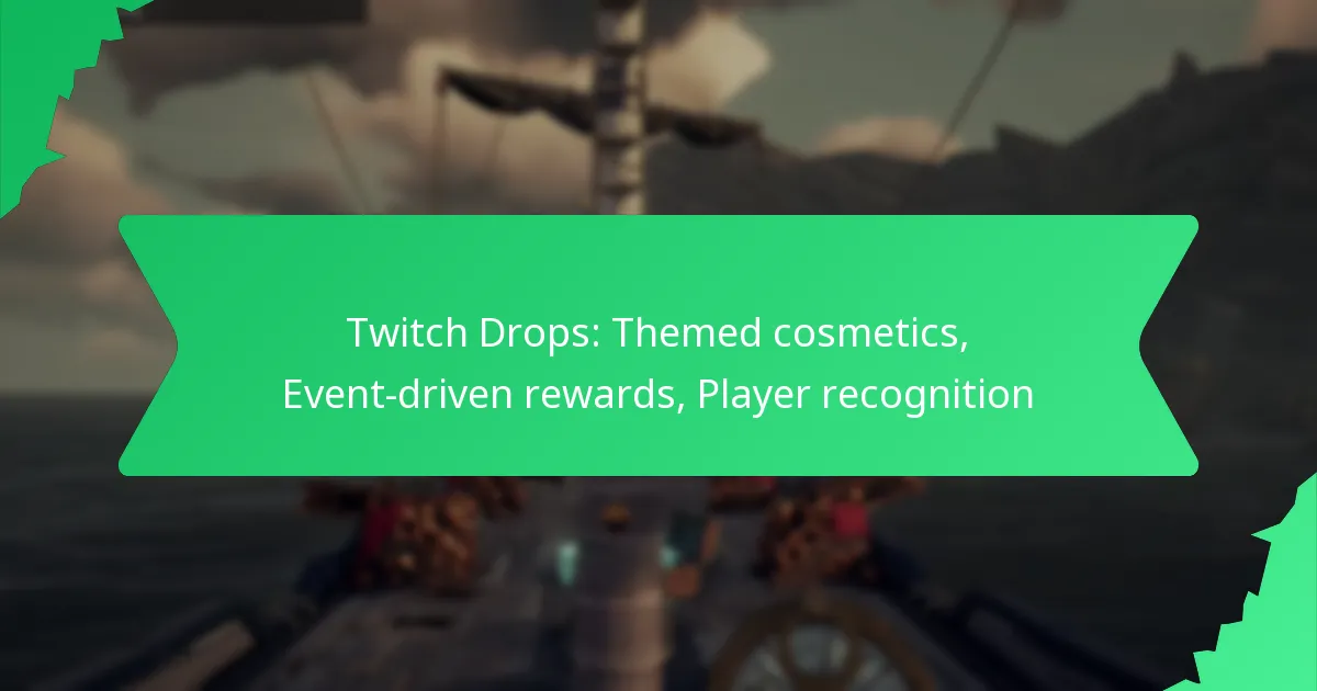 Twitch Drops: Themed cosmetics, Event-driven rewards, Player recognition