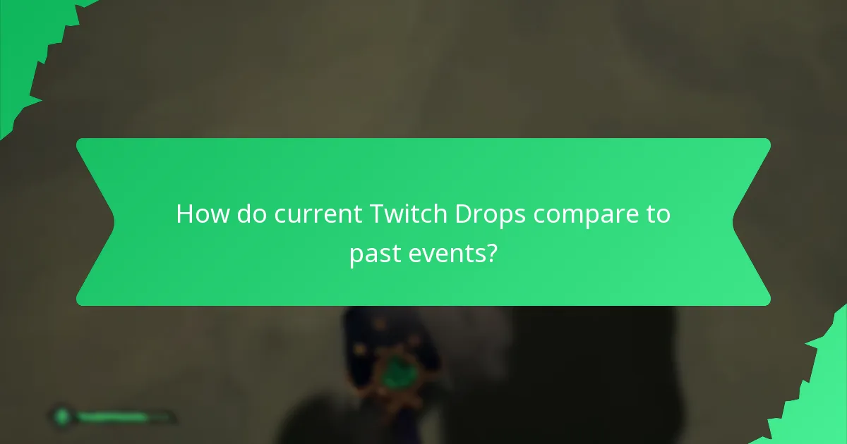 How do current Twitch Drops compare to past events?