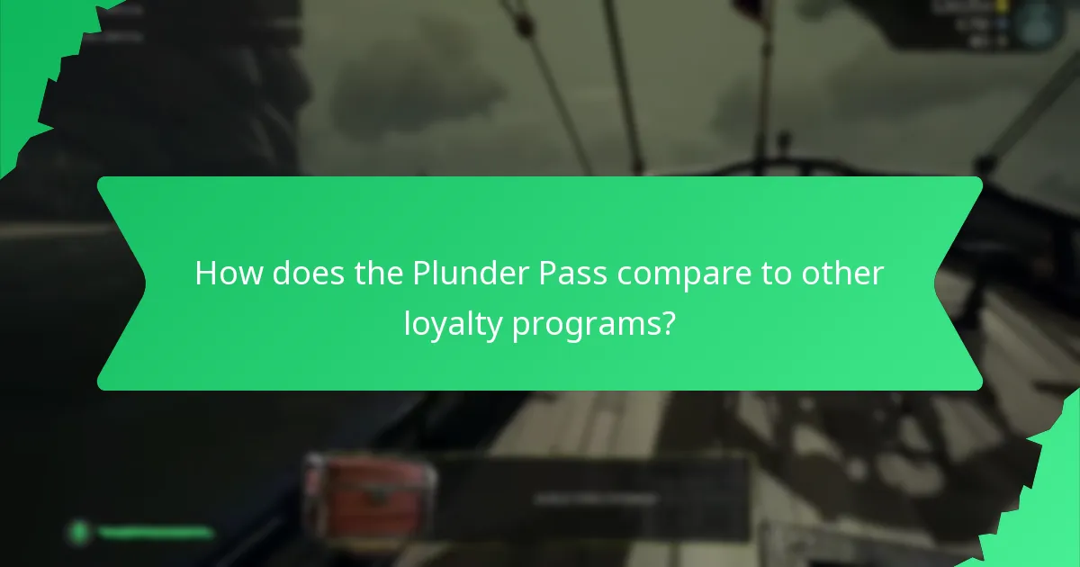 How does the Plunder Pass compare to other loyalty programs?