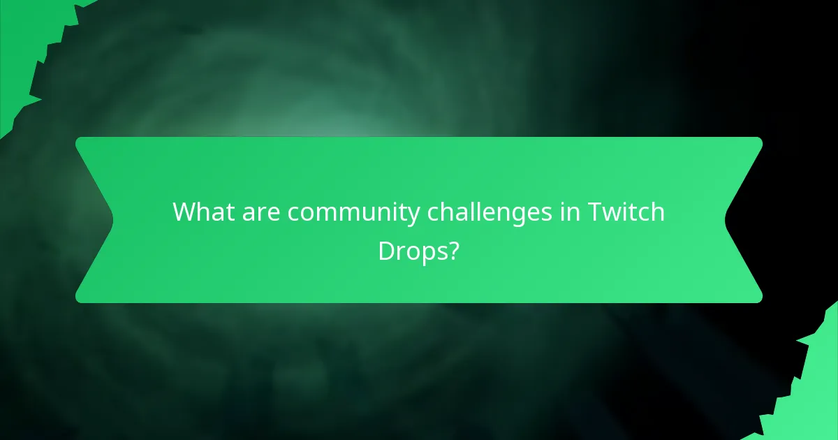What are community challenges in Twitch Drops?