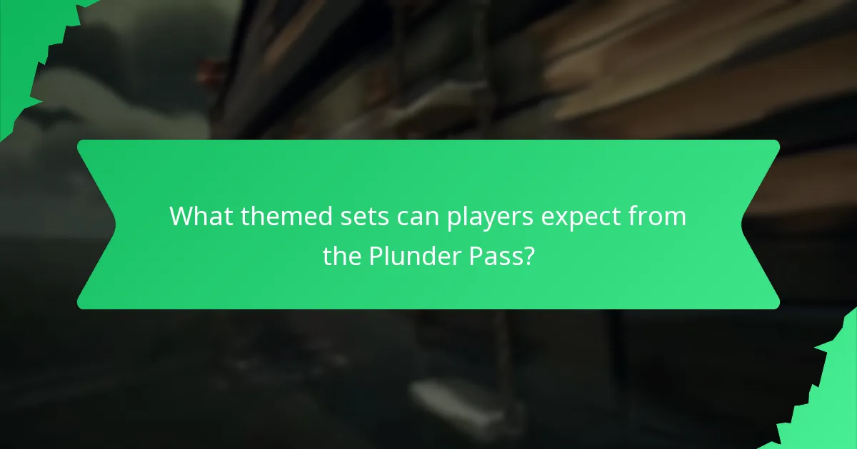 What themed sets can players expect from the Plunder Pass?